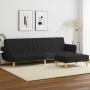 2-seater sofa bed with black fabric stool by , Sofas - Ref: Foro24-3216248, Price: 326,99 €, Discount: %