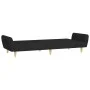 2-Sitzer-Schlafsofa mit schwarzem Stoffhocker von , Sofas - Ref: Foro24-3216248, Preis: 326,99 €, Rabatt: %