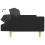2-Sitzer-Schlafsofa mit schwarzem Stoffhocker von , Sofas - Ref: Foro24-3216248, Preis: 327,64 €, Rabatt: %