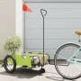 Bicycle trailer iron and green Oxford cloth by , Bicycle trailers - Ref: Foro24-94193, Price: 89,43 €, Discount: %