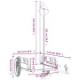 Fahrradanhänger aus Eisen und grünem Oxford-Stoff von , Fahrradanhänger - Ref: Foro24-94193, Preis: 91,19 €, Rabatt: %