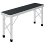 Folding camping table with 2 gray aluminum benches by vidaXL, camping furniture - Ref: Foro24-48183, Price: 106,75 €, Discoun...