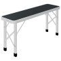 Mesa de camping plegable con 2 bancos aluminio gris de vidaXL, Mobiliario de camping - Ref: Foro24-48183, Precio: 102,16 €, D...