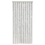 Light gray and white chenille anti-fly curtain 56x185 cm by , Mosquito nets for windows - Ref: Foro24-377311, Price: 41,48 €,...