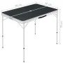 Folding camping table with 2 gray aluminum benches by vidaXL, camping furniture - Ref: Foro24-48183, Price: 106,75 €, Discoun...