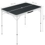 Klappbarer Campingtisch mit 2 grauen Aluminiumbänken von vidaXL, Campingmöbel - Ref: Foro24-48183, Preis: 116,79 €, Rabatt: %