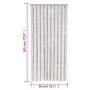 Cortina antimoscas chenilla gris claro y blanco 56x185 cm de , Mosquiteras para ventanas - Ref: Foro24-377311, Precio: 37,33 ...