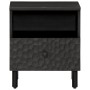 Mesitas de noche 2 uds madera maciza de mango negro 40x33x46 cm de , Mesitas de noche - Ref: Foro24-356826, Precio: 72,76 €, ...