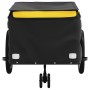 Remolque para bicicleta hierro negro y amarillo 45 kg