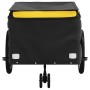 Schwarz-gelber Fahrradanhänger aus Eisen, 45 kg von , Fahrradanhänger - Ref: Foro24-94113, Preis: 90,91 €, Rabatt: %