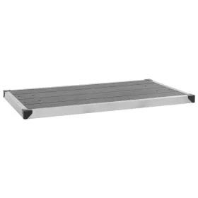 Gartenduschwanne WPC Edelstahl grau 110x62 cm von vidaXL, Duschwannen - Ref: Foro24-48205, Preis: 99,52 €, Rabatt: %