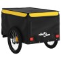 Remolque para bicicleta hierro negro y amarillo 45 kg