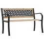 Banco de jardín de madera 120 cm de vidaXL, Bancos de jardín - Ref: Foro24-47944, Precio: 79,34 €, Descuento: %