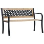 Banco de jardín de madera 120 cm de vidaXL, Bancos de jardín - Ref: Foro24-47944, Precio: 80,34 €, Descuento: %