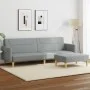 2 seater sofa bed with stool light gray fabric by , Sofas - Ref: Foro24-3216243, Price: 334,02 €, Discount: %