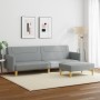 2-Sitzer-Schlafsofa mit Hocker aus hellgrauem Stoff von , Sofas - Ref: Foro24-3216243, Preis: 320,34 €, Rabatt: %