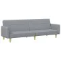 2 seater sofa bed with stool light gray fabric by , Sofas - Ref: Foro24-3216243, Price: 334,02 €, Discount: %