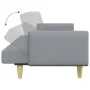 2 seater sofa bed with stool light gray fabric by , Sofas - Ref: Foro24-3216243, Price: 334,02 €, Discount: %