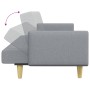 2-Sitzer-Schlafsofa mit Hocker aus hellgrauem Stoff von , Sofas - Ref: Foro24-3216243, Preis: 320,34 €, Rabatt: %