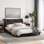 Bed frame with headboard in brown fabric 140x200 cm by , Beds and slatted bases - Ref: Foro24-3207775, Price: 212,37 €, Disco...