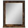 Espejo de baño con estante madera de ingeniería roble ahumado de , Tocadores - Ref: Foro24-842418, Precio: 49,66 €, Descuento: %
