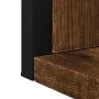 Badezimmerspiegel mit Ablage aus geräuchertem Eichenholzwerkstoff von , Schminktische - Ref: Foro24-842418, Preis: 49,66 €, R...