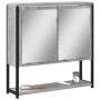Sonoma gray wood bathroom mirror cabinet 60x16x60 cm by , Dressing tables - Ref: Foro24-842424, Price: 55,39 €, Discount: %