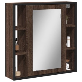 Bathroom mirror cabinet in brown oak wood 60x16x60 cm by , Dressing tables - Ref: Foro24-842430, Price: 95,92 €, Discount: %