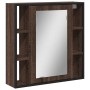 Bathroom mirror cabinet in brown oak wood 60x16x60 cm by , Dressing tables - Ref: Foro24-842430, Price: 95,92 €, Discount: %