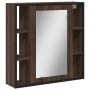 Bathroom mirror cabinet in brown oak wood 60x16x60 cm by , Dressing tables - Ref: Foro24-842430, Price: 93,63 €, Discount: %
