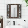 Bathroom mirror cabinet in brown oak wood 60x16x60 cm by , Dressing tables - Ref: Foro24-842430, Price: 93,63 €, Discount: %