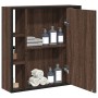 Bathroom mirror cabinet in brown oak wood 60x16x60 cm by , Dressing tables - Ref: Foro24-842430, Price: 95,92 €, Discount: %