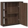 Armario con espejo baño madera marrón roble 60x16x60 cm de , Tocadores - Ref: Foro24-842430, Precio: 93,63 €, Descuento: %