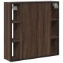Bathroom mirror cabinet in brown oak wood 60x16x60 cm by , Dressing tables - Ref: Foro24-842430, Price: 93,63 €, Discount: %