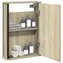 Armario con espejo de baño madera roble Sonoma 42x12x60 cm de , Tocadores - Ref: Foro24-842432, Precio: 50,90 €, Descuento: %