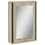 Armario con espejo de baño madera roble Sonoma 42x12x60 cm de , Tocadores - Ref: Foro24-842432, Precio: 50,90 €, Descuento: %
