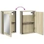 Armario con espejo de baño madera roble Sonoma 42x12x60 cm de , Tocadores - Ref: Foro24-842432, Precio: 50,90 €, Descuento: %