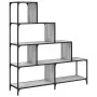 Bookcase with 4 steps in gray Sonoma wood 139x33.5x149 cm by , Bookcases and shelves - Ref: Foro24-842479, Price: 122,68 €, D...