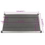 Gartenduschwanne WPC Edelstahl grau 110x62 cm von vidaXL, Duschwannen - Ref: Foro24-48205, Preis: 100,97 €, Rabatt: %