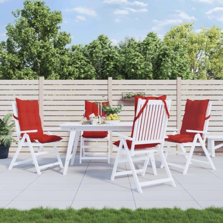 Stuhlkissen für hohe Rückenlehne, 4 Stück, Oxford-Stoff, Rot von , Kissen für Stühle und Sofas - Ref: Foro24-377621, Preis: 1...