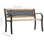 Banco de jardín de madera 120 cm de vidaXL, Bancos de jardín - Ref: Foro24-47944, Precio: 80,34 €, Descuento: %