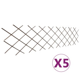 Willow trellis fence 5 pieces 180x60 cm by vidaXL, fence panels - Ref: Foro24-146072, Price: 36,95 €, Discount: %