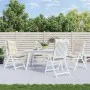 Kissen für Hochlehner, 4 Stück, cremefarbener Oxford-Stoff von , Kissen für Stühle und Sofas - Ref: Foro24-377609, Preis: 83,...