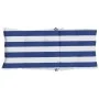 Kissen für Hochlehner, 6 Stück, blau-weiß gestreifter Oxford-Stoff von , Kissen für Stühle und Sofas - Ref: Foro24-377649, Pr...