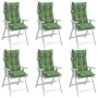 High back chair cushions 6 pcs Oxford fabric printed leaves by , Cushions for chairs and sofas - Ref: Foro24-377661, Price: 1...