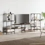 Oak brown engineered wood TV cabinet 206.5x28.5x95 cm by , TV Furniture - Ref: Foro24-842485, Price: 93,91 €, Discount: %