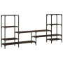 Mueble de TV madera de ingeniería marrón roble 206,5x28,5x95 cm de , Muebles TV - Ref: Foro24-842485, Precio: 93,91 €, Descue...