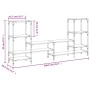 TV-Schrank aus braunem Eichenholzwerkstoff, 206,5 x 28,5 x 95 cm von , TV-Möbel - Ref: Foro24-842485, Preis: 95,14 €, Rabatt: %
