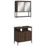 2-teiliges Badezimmermöbel-Set aus eichenbraunem Sperrholz von , Badezimmermöbel - Ref: Foro24-3214659, Preis: 98,23 €, Rabat...