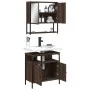 Set de muebles baño 2 pzas madera contrachapada marrón roble de , Muebles de baño - Ref: Foro24-3214659, Precio: 96,67 €, Des...
